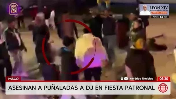Asesinan a puñaladas a un DJ durante fiesta en Pasco. Foto: América Noticias