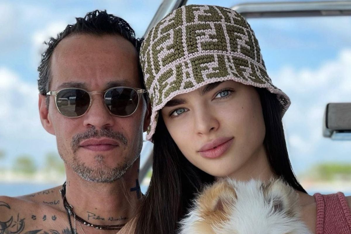 Marc Anthony y Nadia Ferreira. (Foto: Nadia Ferreira / Instagram)