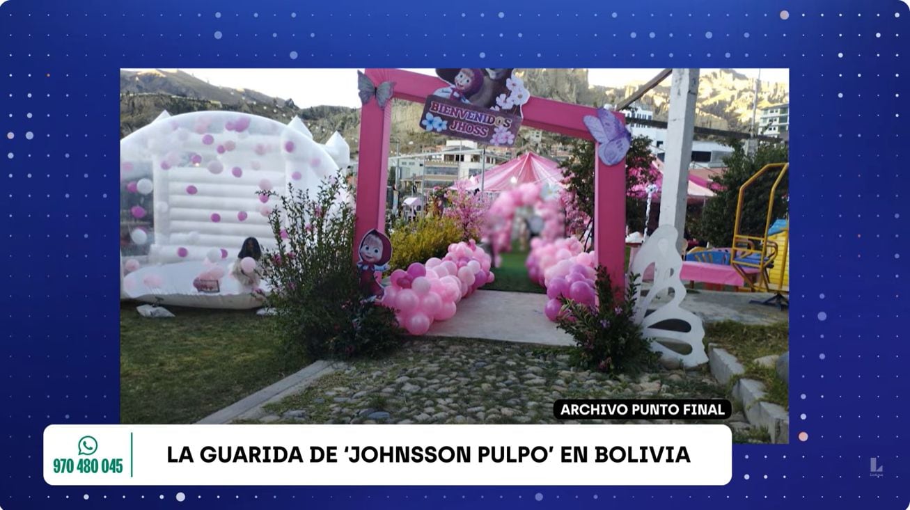 Así celebraba la fiesta de su pequeña hija. Foto: Punto final