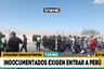 Tacna: venezolanos, haitianos y Colombianos en la frontera con Chile exigen entrar al Perú