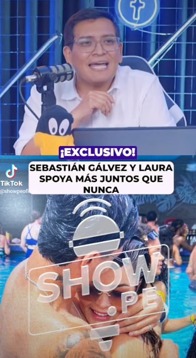 Revelan foto de Laura Spoya y su amigo Sebastián Gálvez abrazados en piscina en hotel de Jamaica.