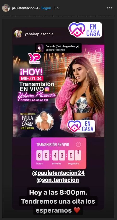 Yahaira Plasencia y Paula Arias