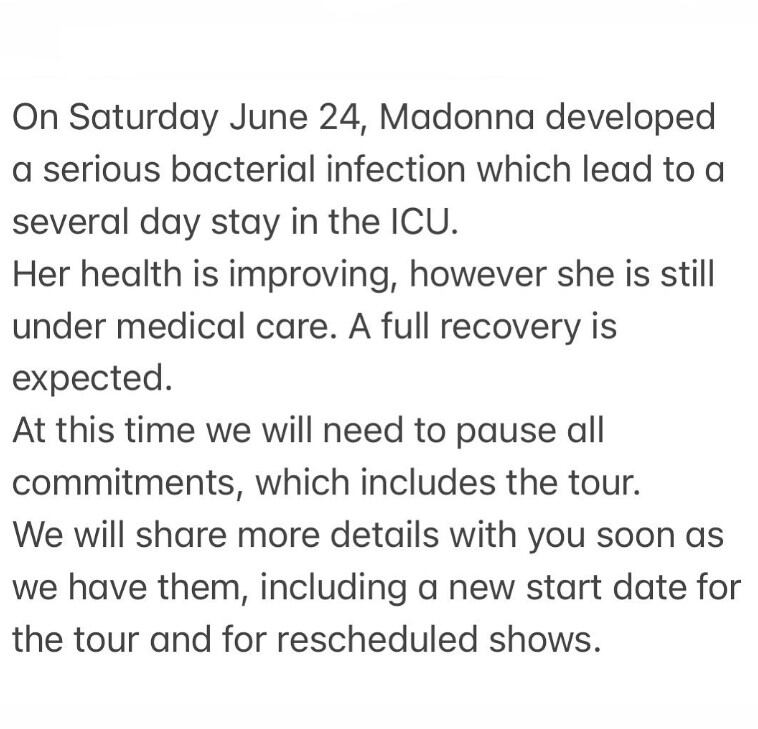 Mensaje publicado por Guy Oseary en redes sociales (Foto: Guy Oseary/Instagram)