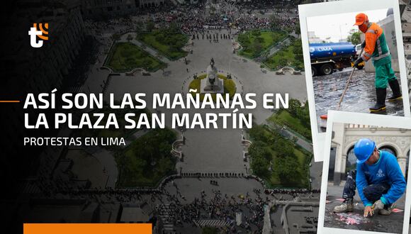 Manifestaciones en Lima: el antes y después de la Plaza San Martín tras las protestas