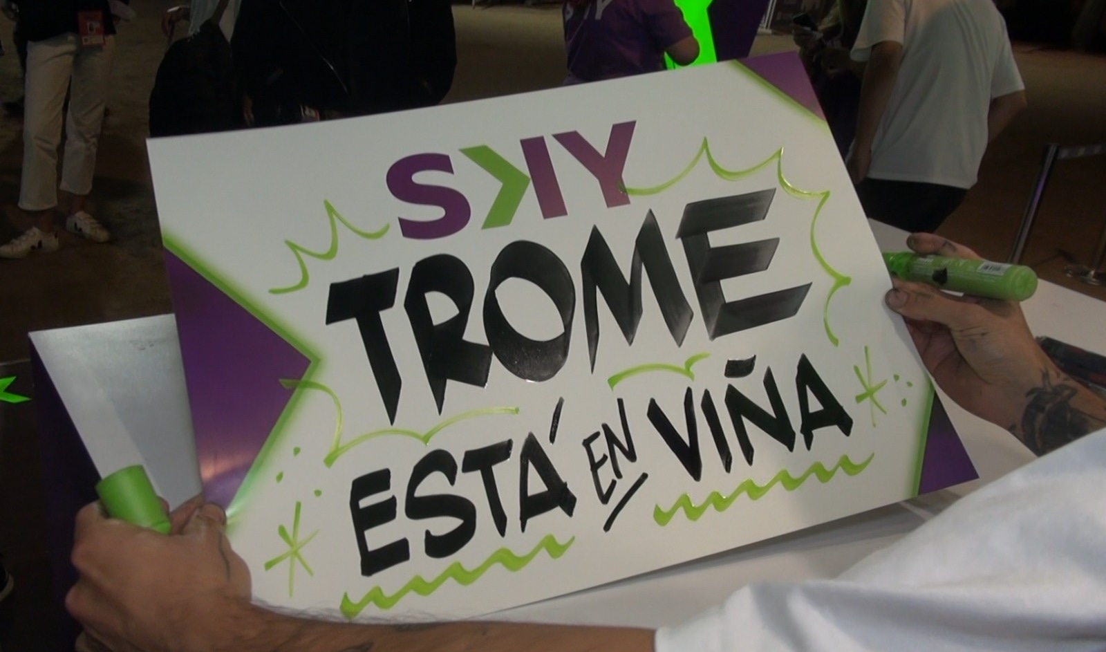 Viña del Mar 2024: las pancartas con mensajes más especiales del festival de música