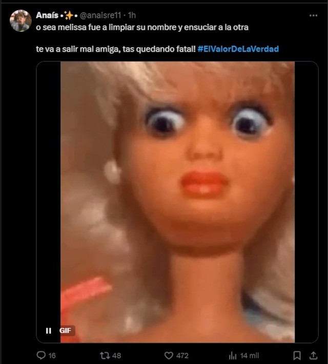 No pararás de reir con los mejores memes de Melissa Klug en El Valor de la Verdad.