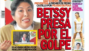 ‘BETSSY PRESA POR EL GOLPE’