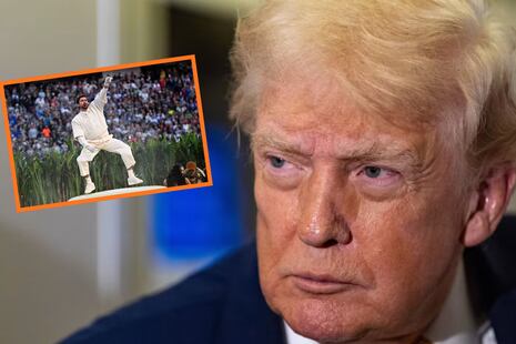 A Donald Trump no le gustó show de Bad Bunny en el Super Bowl: “Baile repugnante y nadie entiende lo que ...