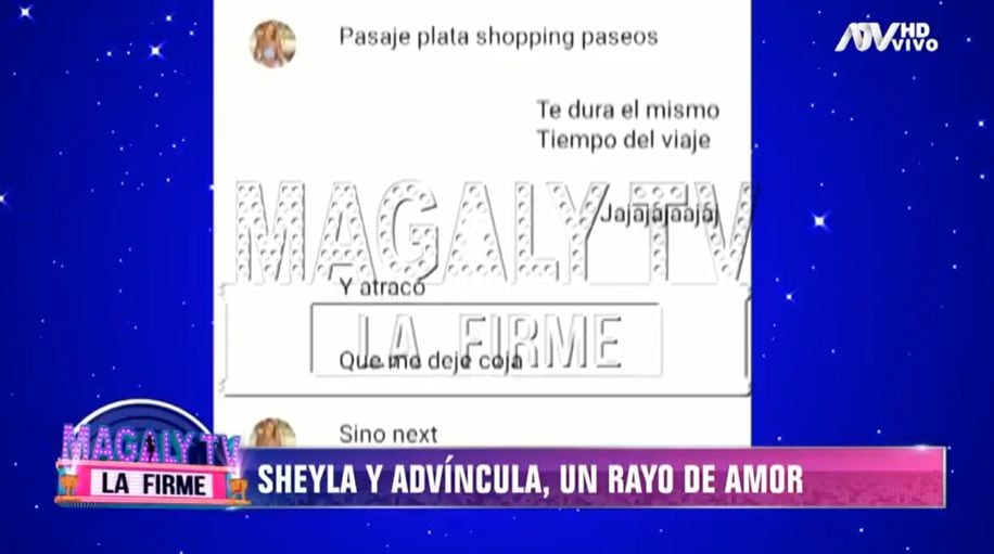 Finalmente el mensaje de Sheyla que ha sorprendido a todos y que Magaly Medina calificó de vulgar.