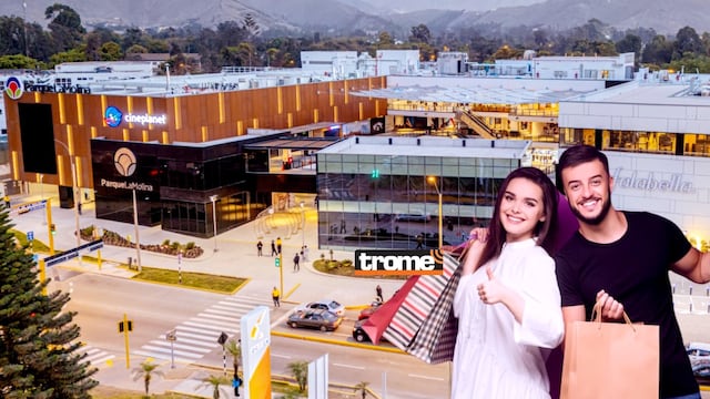 Nuevo mall Parque La Molina y su mix comercial que hace énfasis en moda y lo deportivo. Su diseño con plaza al aire libre atrae a visitantes y articula un nivel comercial hacia abajo. (Isabel Medina / Trome).