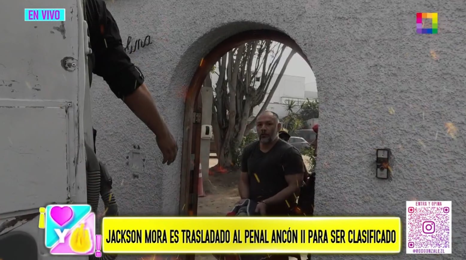 Jackson Mora trasladado al penal de Ancón II, donde el INPE determinará donde pasará los 15 meses de prisión preventiva.