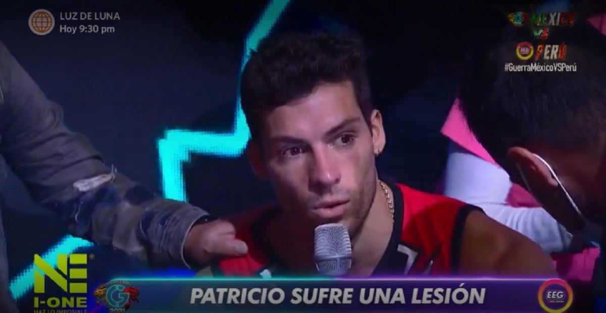 Patricio Parodi llora al sufrir lesión en “Guerreros México” (Foto: América TV)