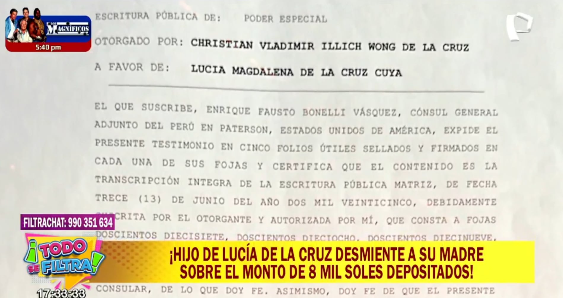 Hijo de la cantante se pronuncia tras fuerte acusación en su contra. (Foto: Todo se filtra)