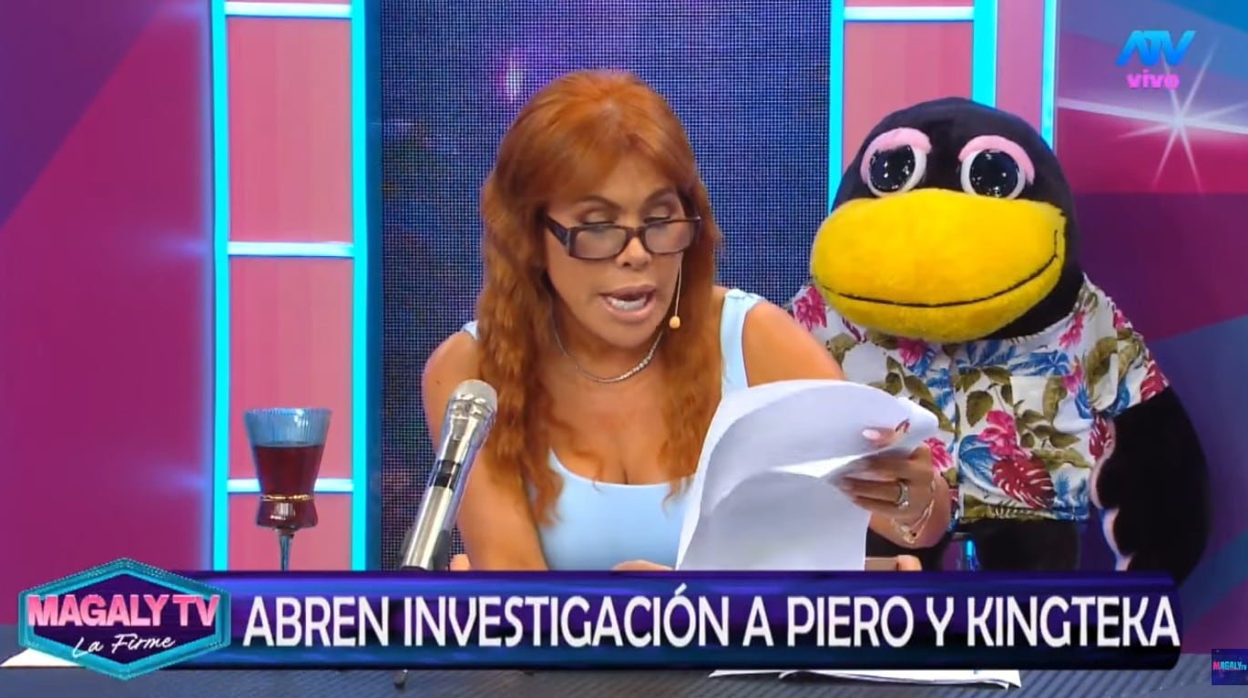 Magaly Medina leyó el documento del Ministerio Público del caso de Piero Arenas y 'Kingteka'.