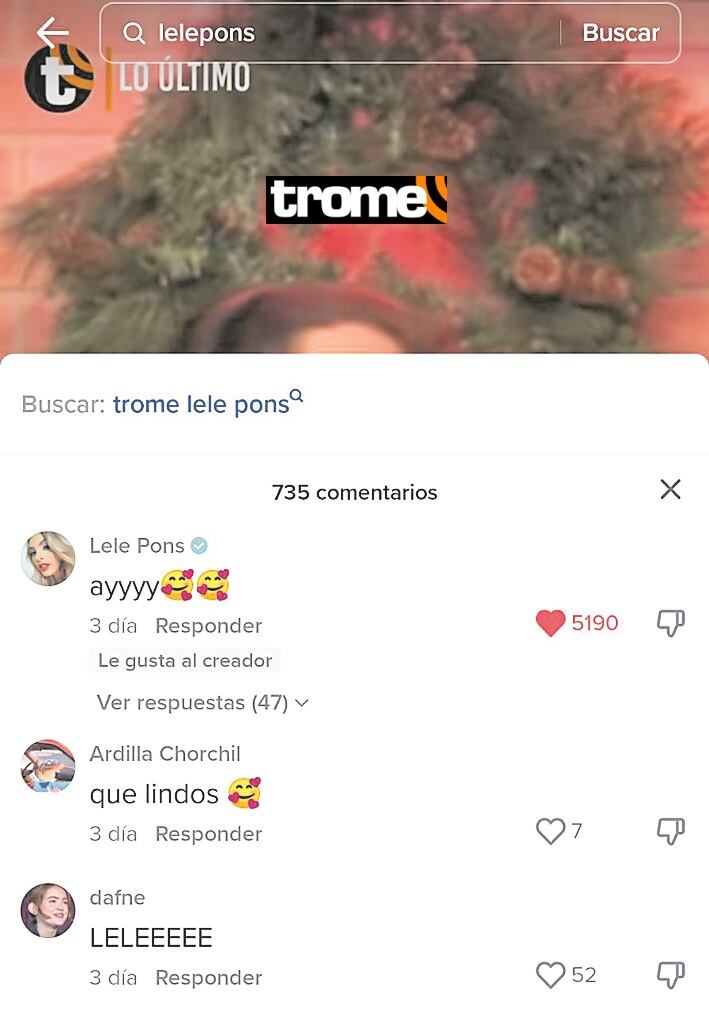 Lele Pons y Guaynna envían saludos a Trome TikTok.