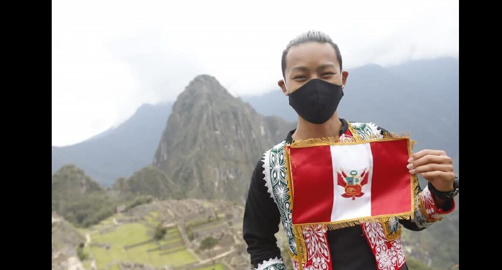 Japonés que fue el primer turista en visitar Machu Picchu tras el largo cierre por la cuarentena, se volvió embajador voluntario de nuestra ciudadela inca. (J. Katayama / Trome)