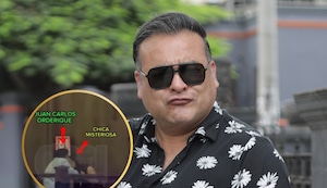 Juan Carlos Orderique ampayado con misteriosa joven en besos, abrazos, baile y mucho cariño