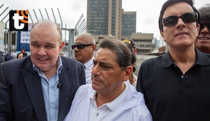 Rafael López Aliaga, Carlos Álvarez y Carlos Espá acudieron a votar juntos y llaman a participar en la segunda vuelta