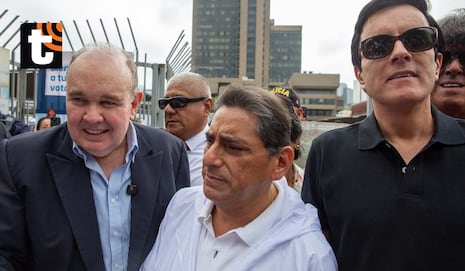 Rafael López Aliaga, Carlos Álvarez y Carlos Espá acudieron a votar juntos y llaman a participar en la se...