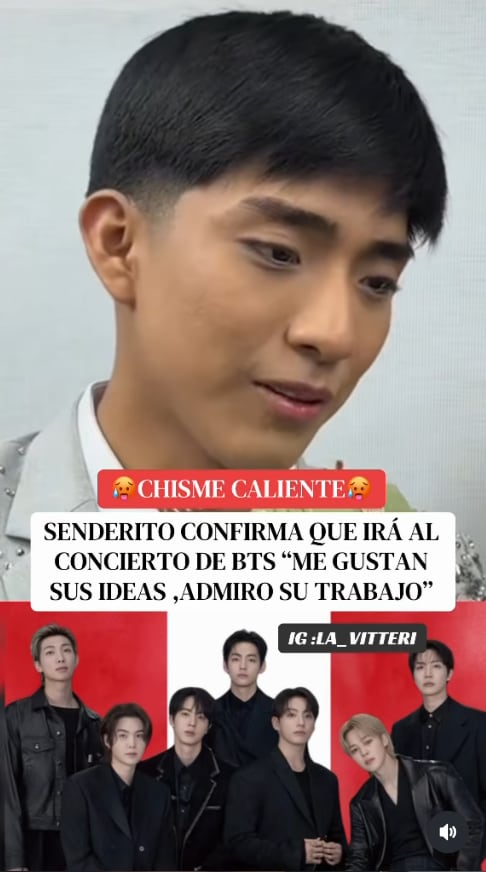 Óscar Junior anuncia que irá al concierto de BTS.