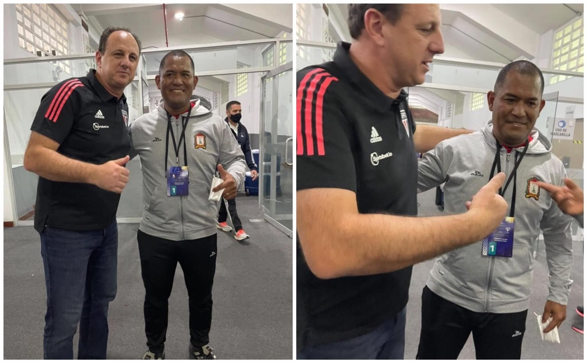Johnny Vegas y Rogério Ceni, integrantes del podio de arqueros máximos goleadores. (Foto: IG @JohnnyvegasF)