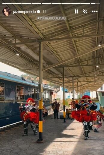 Jazmín Pinedo y Pedro Araujo en Machu Picchu. (Foto: @jazminpinedo).