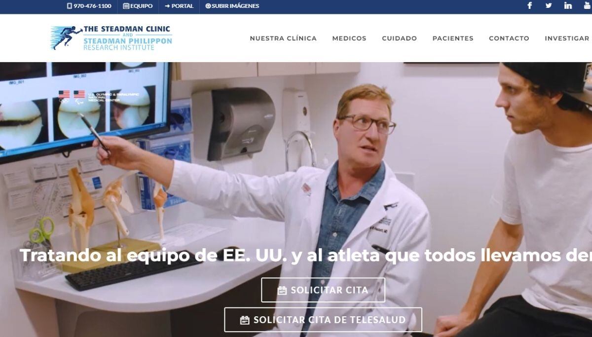 Clínica de Denver es especialista en lesiones articulares en deportistas de elite (captura)