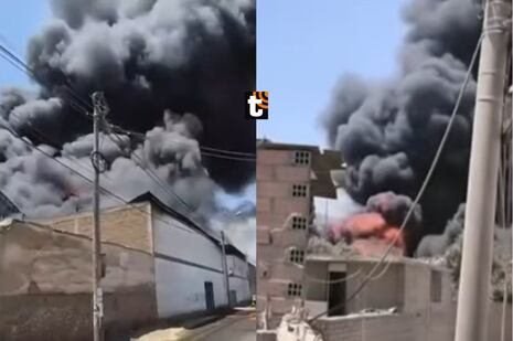 ¡Emergencia en Puente Piedra! Incendio código 3 consume fábrica de plásticos y moviliza más de 100 bomber...