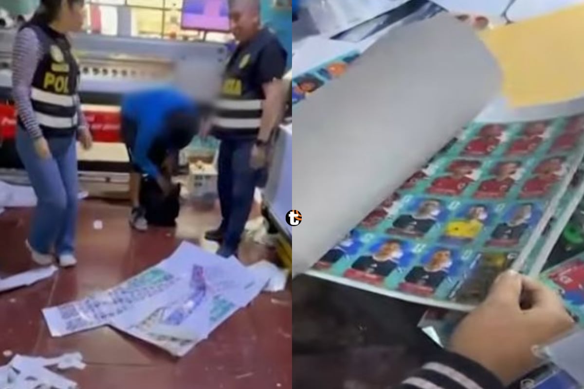 Policía frena red de figuritas truchas del álbum del Mundial: miles de cromos adulterados incautados