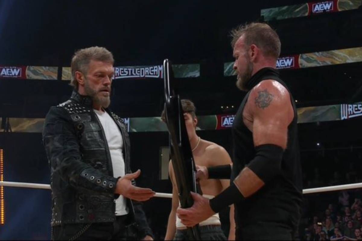 Adam Copeland, 'Edge', hizo su debut oficial en All Elite Wrestling. (Captura Tv)