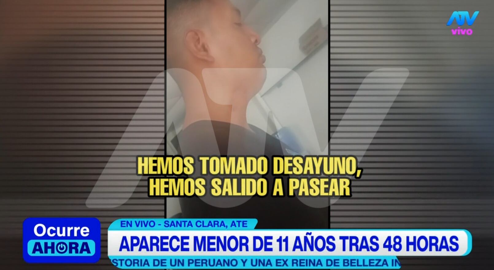 Confesión del hombre que se llevó a niña de 11 años en San Juan de Lurigancho.