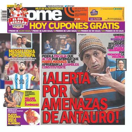 ¡ALERTA POR AMENAZAS DE ANTAURO!