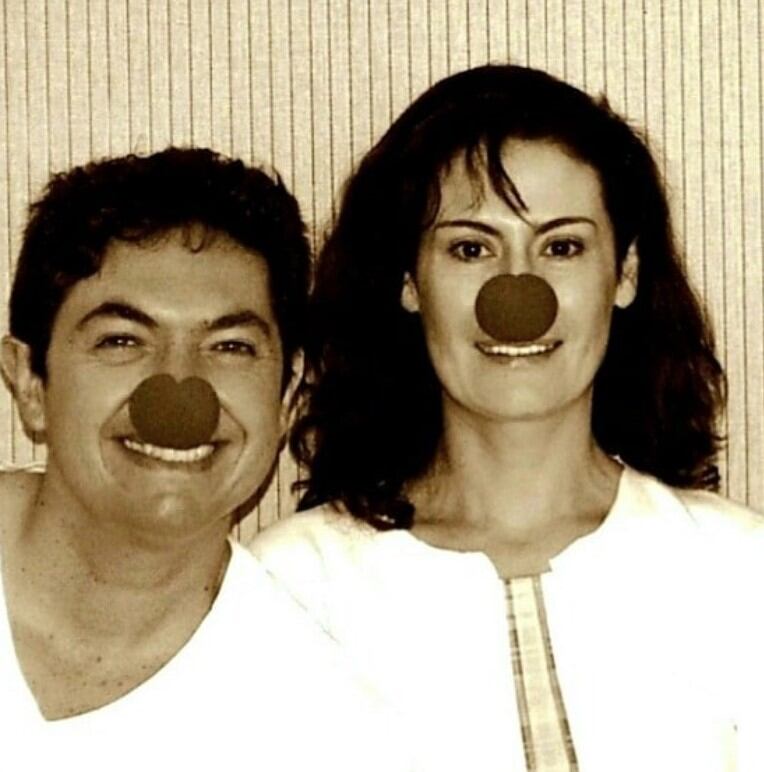 Los actores Katherine Vélez y Ernesto Benjumea (Foto: Katherine Vélez / Instagram)