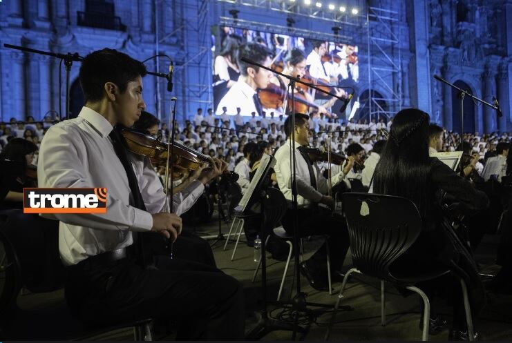 Celebraciones en Lima por Pascua de Resurrección. Realizaron concierto con coro de niños y adolescentes y Orquesta Sinfónica. (Foto: Difusión).
