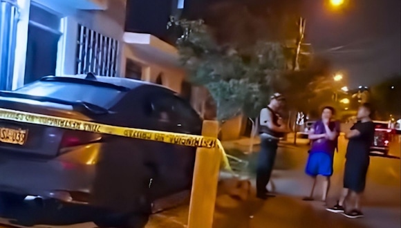 Dos niños salvan de morir luego que sujetos prenfdieron fuego a taxi (Video: @panamericana)