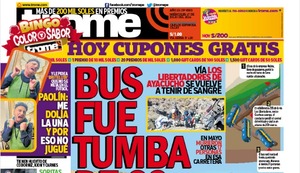 Portada Trome miércoles 17 de julio del 2024