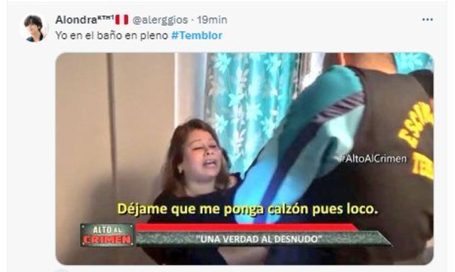 TROME | Temblor en Lima: Los memes tras el fuerte sismo y por qué no sonó la alerta de SISMATE (Foto: Twitter)