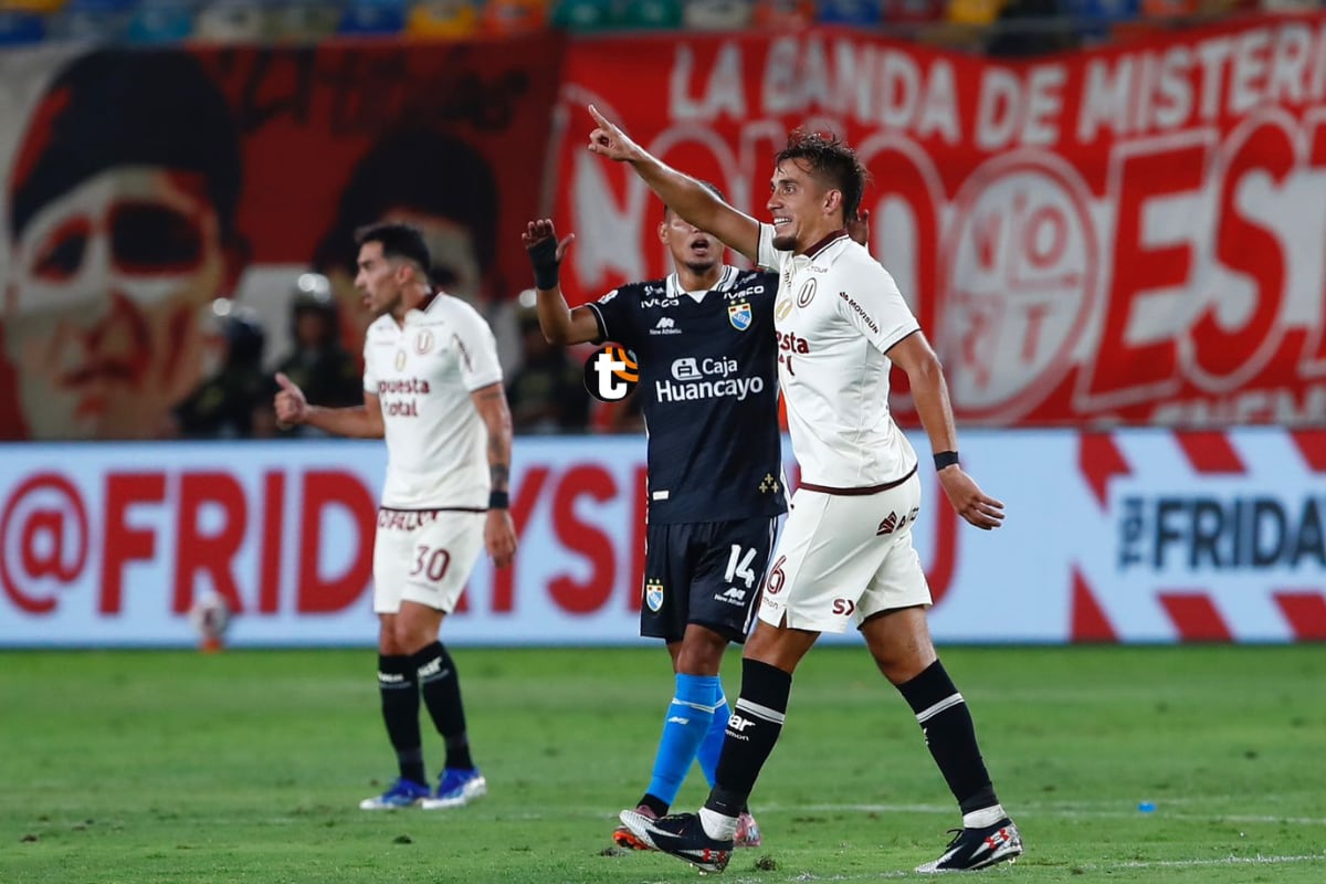 Martín Pérez Guedes anotó el segundo gol de Universitario vs. ADT. (@photo.gec)