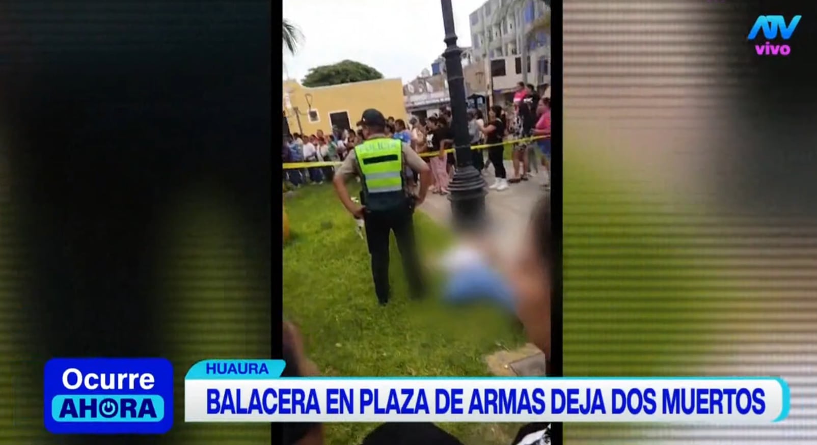 Doble crimen en plena Plaza de Huaura generó conmoción entre la población.