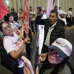Seguidores de Keiko y Sánchez se enfrentaron antes del debate
