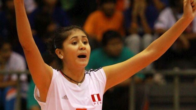 Vivian Baella cuando jugaba voley para la selección nacional.
