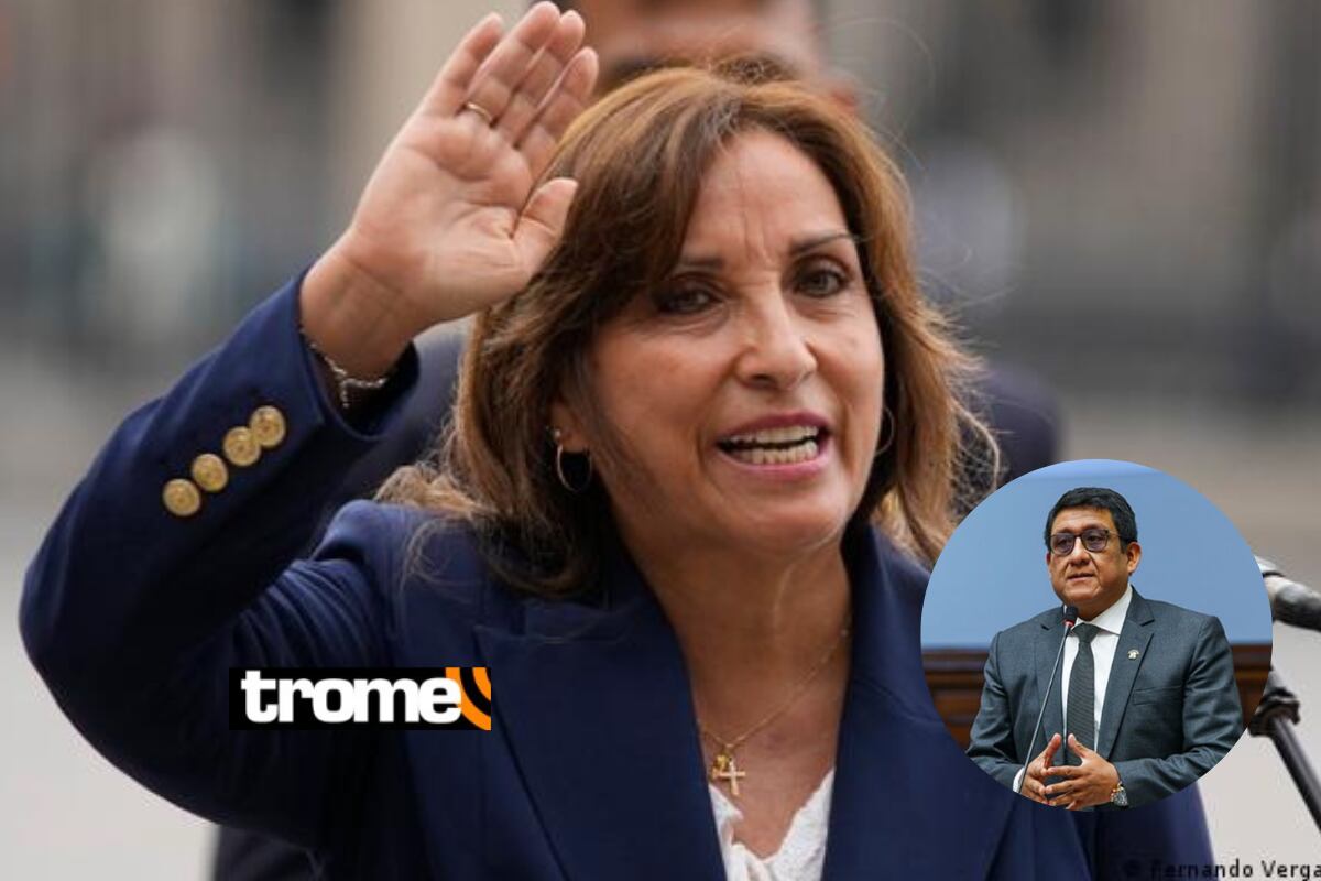 Dina Boluarte volvió a negar haber recibido aportes ilícitos para su campaña electoral. Foto: composición Trome