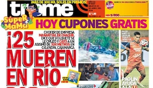 ¡25 MUEREN EN RÍO POR CAÍDA DE BUS!