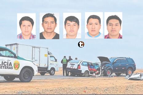 ¡Tragedia en Ica! Cinco muertos deja violento choque en la Panamericana Sur