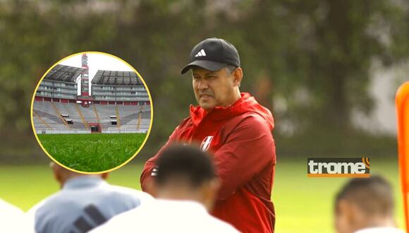 Reynoso acudió al estadio para revisar trabajos en campo