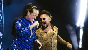 Jimmy Rodríguez, ‘El salsero mexicano’, se lució con Daniela Darcourt en el Estadio Nacional