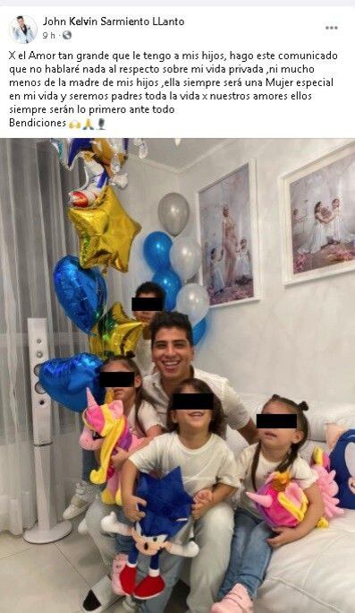 John Kelvin compartió mensaje en las redes sociales. (John Kelvin)