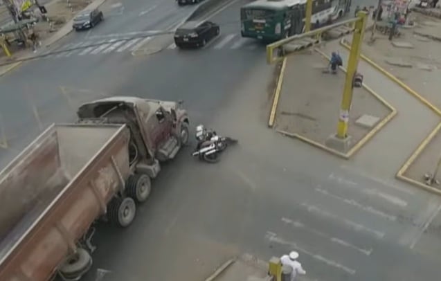 Tragedia en Puente Piedra por muerte de policía. (Captura Latina)
