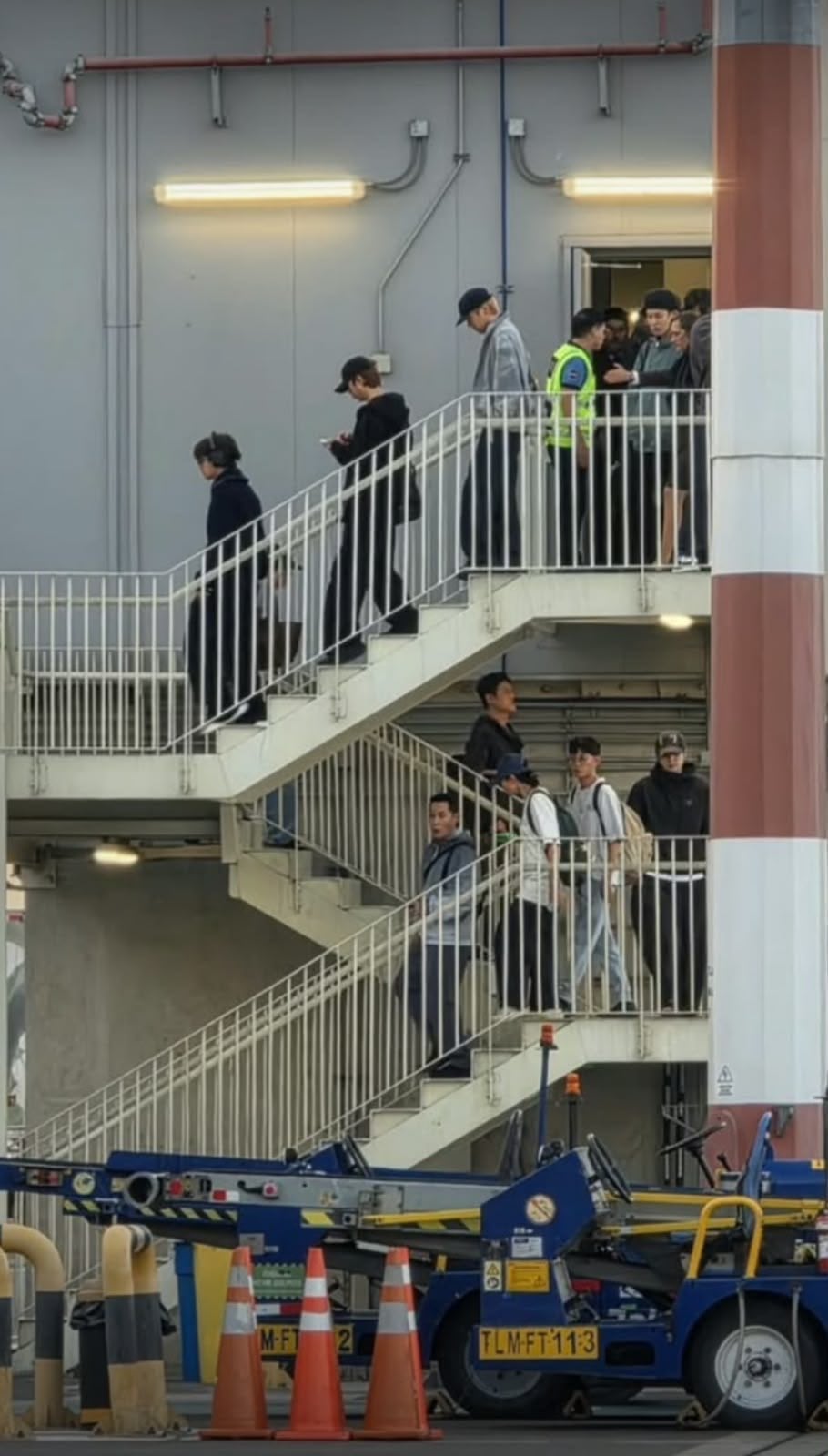 Primeras imágenss de BTS en Perú.