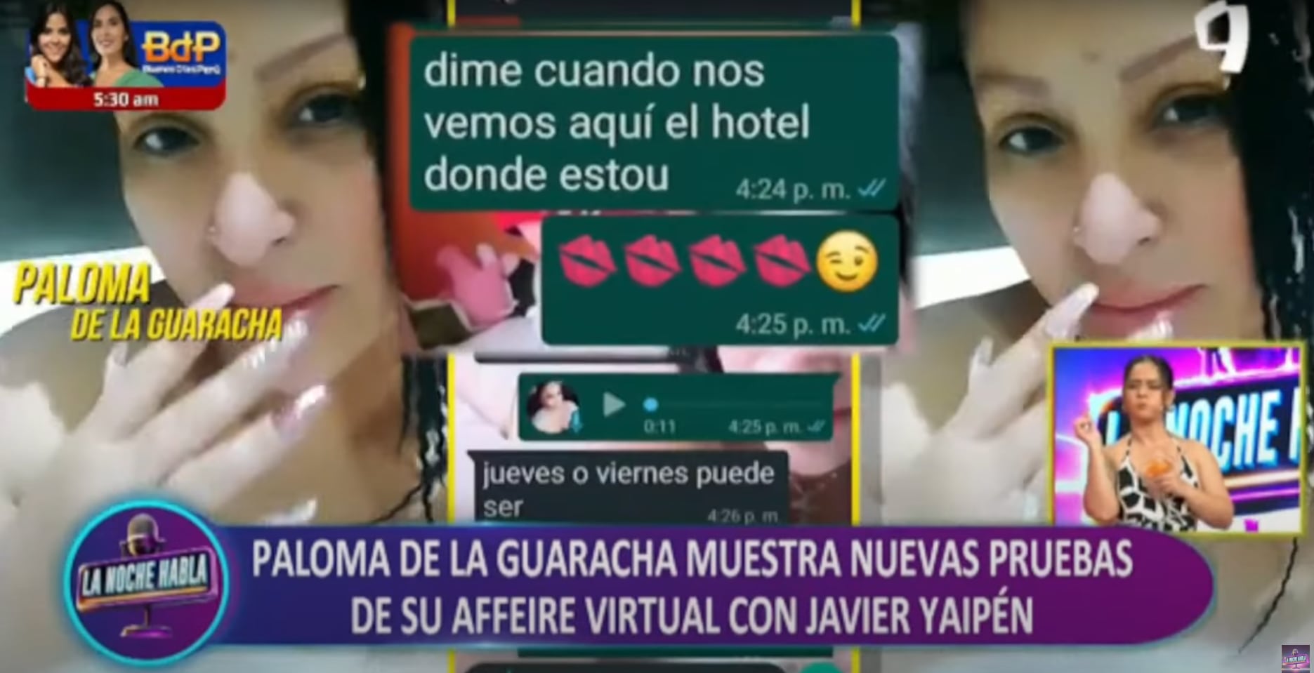 Exponen a Javier Yaipén con supuestos candentes chats que habría tenido con la figura mediática. (Foto: La noche habla)